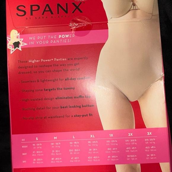 SPANX Red and Black Higher Power Panties Shapewear - Picture 7 of 10
